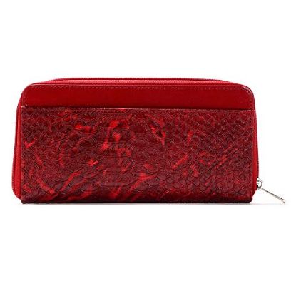 Picture of Bagneeds Crok With Pu Leather Fabric Clutch Cosmetic Item/Cash & Card Holder For Women/Girls (Red)