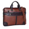 Picture of Bagneeds Vegan Leather Office Messenger Bag Slim & Styles (Tan)