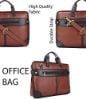 Picture of Bagneeds Vegan Leather Office Messenger Bag (Brown)