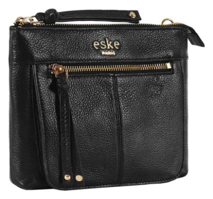 Picture of eske Dame - Genuine Leather Shoulder Bag - Quilted Pattern - Spacious Compartments - Work & Travel Bag - Durable & Water Resistant - Adjustable Strap - For Women