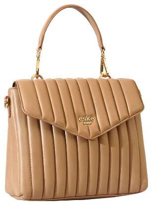 Picture of Eske Quilted Square Satchel For Women, Sand Nappa