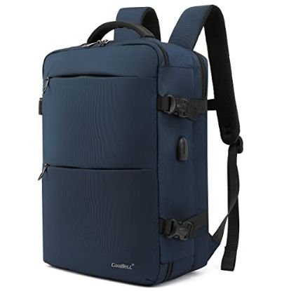 Picture of CoolBELL Waterproof Polyester 15.6 Inch Laptop Messenger Bag Convertible Backpack (Dark Blue)