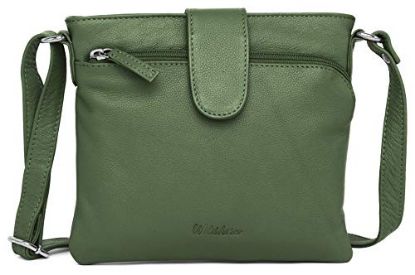 Picture of WILDHORN ® Women's Genuine Leather Ladies Sling Bag | Crossbody Bag | Hand Bag |Shoulder Bag with Adjustable Strap (Green)