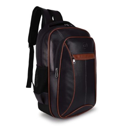 Picture of Bagneeds Medium 30 L Laptop Backpack Trending Laptop Backpack Spacy unisex backpack Casual School/Travel Backpack for Unisex (BLACK-TAN)