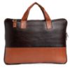 Picture of Bagneeds Laptop Bag Vegan Leather Office Messenger Bag Slim & Styles for men's (Brown-Tan)