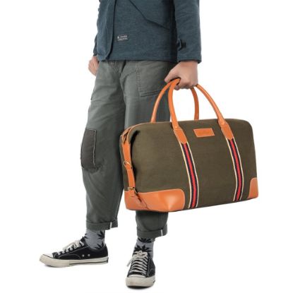 Picture of The Clownfish Canvas 59 cms Green Travel Duffle (TCFDBCC-MI48LGR16)