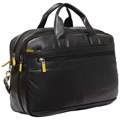 Picture of Blowzy Laptop Bag15.6 inch, Notebook Messenger Sleeve for MacBook Computer Handbag Shoulder Bag Travel Briefcase (Black)