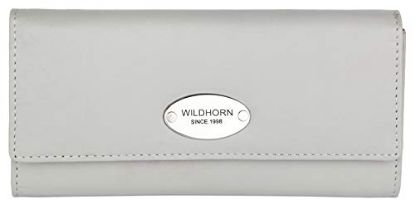 Picture of WILDHORN Women's Carolina Leather Wallet Combo (Pearl White)