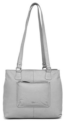 Picture of WILDHORN® Genuine Leather Ladies Crossbody Bag | Hand Bag |Shoulder Bag with Adjustable Strap for Girls & Women (GREY)