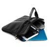 Picture of Bagneeds Pu Leather 15.6 inch Messenger Sling Office Shoulder Travel Organizer Bag For Men & Women - (L,32 X W,6cmx H, 42cm (Brown) (Black)