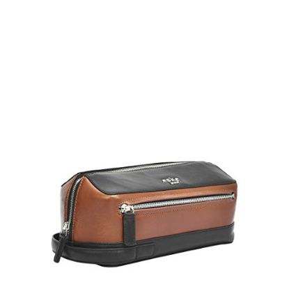 Picture of Eske Paris Travel Makeup Organiser,Cosmetic Pouch,Grooming Kit Storage Pouch Unisex, Black Tan