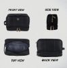 Picture of Hammonds Flycatcher 11cms Genuine Leather Toiletry Bag for Men| Leather Dopp Kit | Shaving Kit Bag | Travel Toiletry Bag | Grooming Kit Organizer | Hand Stitched Vanity Case (L_S_TC4003_BLK_Black)