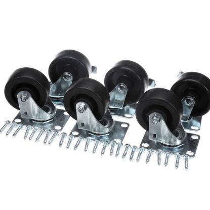 Picture of Beverage Air Caster Kit - 3" Plate 6 Cstrs(3 Lck3 N Part# 00C31S074A