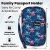 Picture of Trajectory Travel Passport And Card Holder And Wallet Organiser Case For Daily Use And International Trip For Men And Women (Palm Tree), Multicolor