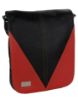 Picture of K London Artificial Leather Handmade Men Women Unisex Crossover Shoulder Messenger Bag Office Bag College Bag (Black,Red) (1304_Red)
