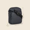 Picture of MAI SOLI Men Genuine Leather Hiker Crossbody Bag - Navy