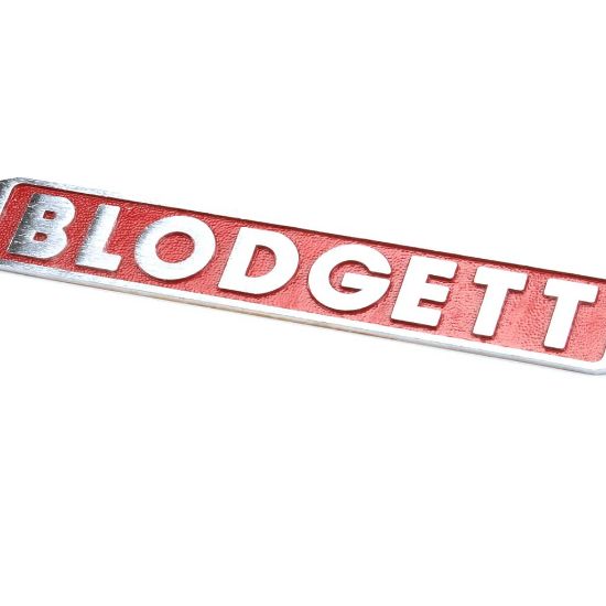 Picture of Blodgett 10 Nameplate Part# 16470