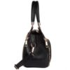 Picture of HAMMONDS FLYCATCHER Black Leather Women's Handbag - Stylish Satchel Purse with 2 Spacious Compartments, Detachable and Adjustable Sling, and Genuine Elegance for Any Occasion