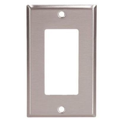 Picture of Eaton Crouse-Hinds Wallplate 1G Decorator Mid Ss Part# - 93934-Box