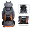 Picture of THE CLOWNFISH Summit Seeker 90 Litres Polyester Travel Backpack for Mountaineering Outdoor Sport Camp Hiking Trekking Bag Camping Rucksack Bagpack Bags (Light Grey)