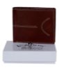 Picture of K London Stylish Card Coin Pocket Real Leather Men's Wallet (Brown)(2017_BRN)