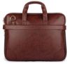 Picture of The Clownfish Faux Leather 8 Ltr Brown Laptop Briefcase