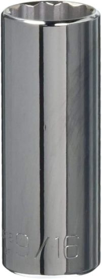 Picture of Wright Tool 9/16" 1/4" Dr Deep Socket 12 Pt Part# - 2618