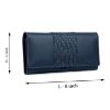 Picture of Bagneeds Crok with Pu Leather Wallet Money/Card Holder for Women (Blue)