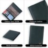 Picture of HAMMONDS FLYCATCHER Premium Leather Passport Holder for Men and Women - Sea Green Passport Cover Wallet with 1 Passport Slot, 3 ATM Card Slots, 1 ID Card Slot - Passport Case with RFID Protected
