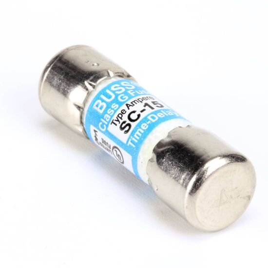 Picture of BKI Fuse, 15A 300V Sc15 Time Delay Part# F0097
