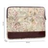Picture of The Clownfish Python Faux Leather with Tapestry Fabric Unisex 17 inch Tablet Case Laptop Sleeve (Beige)