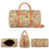 Picture of The Clownfish Fabric Blomster Tapestry 44 litres Duffle Bags (Beige, Flax)