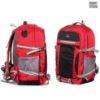 Picture of The Clownfish Mission 48 litres Polyester Unisex Travel Backpack Rucksack for Outdoor Sports Camp Trek (Red)