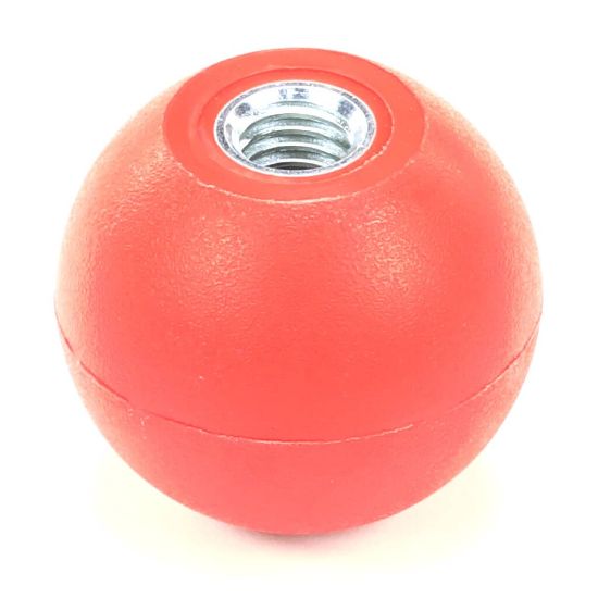 Picture of BKI Knob, Red, Spherical, 1.88 Dia., .500-13 Part# K0203