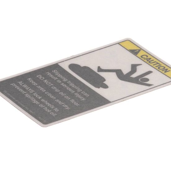 Picture of BKI Decal, Slipping Admonitions Part# N0175