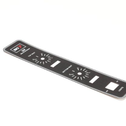 Picture of BKI Decal, Control Panel, Sm Part# N0476