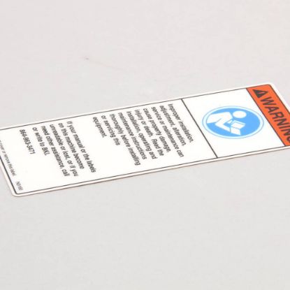 Picture of BKI Decal, Before Using This Machi Part# N0160