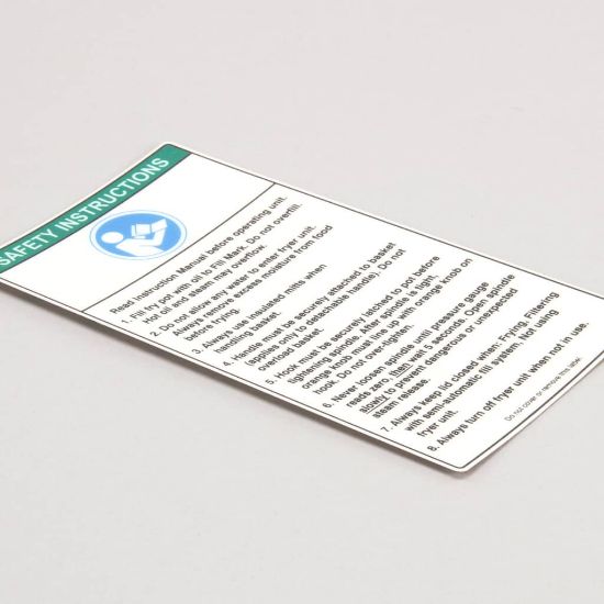 Picture of BKI Decal, Hook Lid Instructions Part# N0345