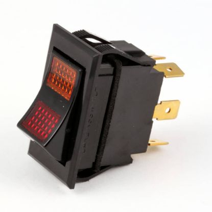 Picture of BKI Switch, Rkr Dpdt 15A 250V Lamp Part# S0104