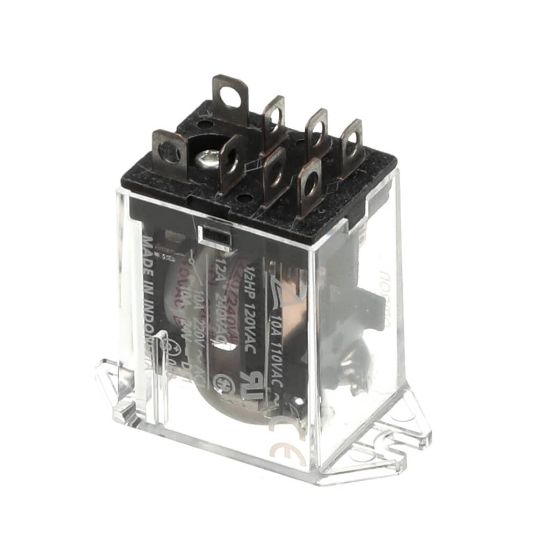 Picture of BKI Relay, Dpdt, 220/240V, Flange Mount Part# R0196