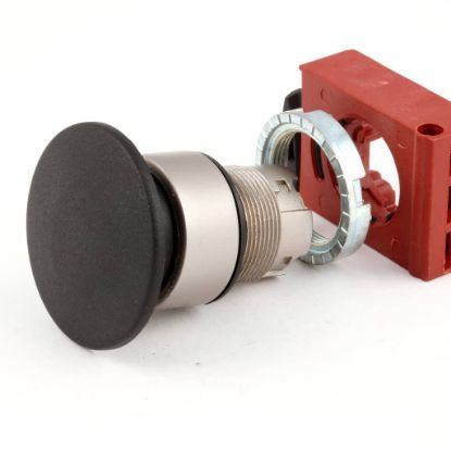 Picture of BKI Switch, Mushroom Push Black Part# S0309