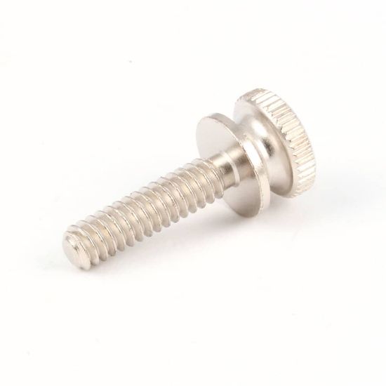 Picture of BKI Screw, 10-24 X 3/4 Knurled Brt Part# SCR121
