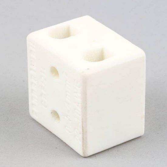 Picture of BKI Terminal Block, 2 Pole Ceramic Part# TB0059