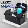 Picture of Trajectory Toiletry Organiser Bag for Travel in Black For Men and Women as Space Savers For shaving, Cosmetics, Creams, Deodorant Kit Use in Traveling, Hiking, Train, Car, and Airport with 2 year warranty 
