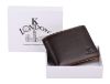 Picture of K London Canterbury Dark Brown Tan Slim Card Coin Pocket Men's Wallet (7014_Brown)