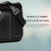 Picture of Bagneeds® Casual Crossbody Synthetic Leather Men Sling Bag (Black)