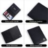 Picture of HAMMONDS FLYCATCHER Premium Leather Passport Holder for Men and Women - New Black Passport Cover Wallet with 1 Passport Slot, 3 ATM Card Slots, 1 ID Card Slot - Passport Case with RFID Protected