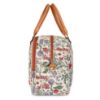 Picture of The Clownfish Ziana Series 24 litres Tapestry & Faux Leather Unisex Travel Duffle Bag Luggage Weekender Bag (Flax)