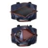 Picture of The Clownfish Anderson 25 litres Unisex Faux Leather Travel Duffle Bag Weekender Bag (Blue)
