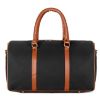 Picture of The Clownfish Polyester Concordia Canvas Stylish & Spacious Weekender Duffle Bag for Men & Women (Black, 24L)